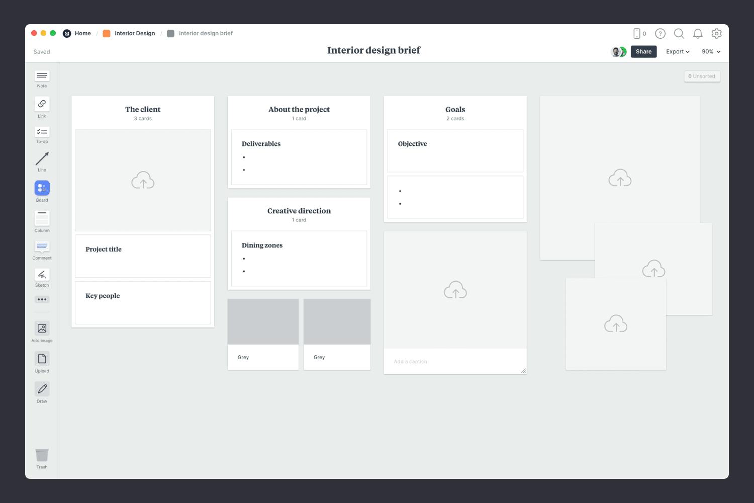 interior brief template step 1